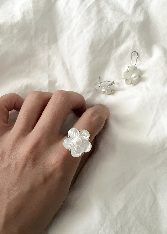 Moon Plum Set (Ring & Earrings)